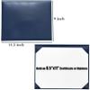 MyGradDay Smooth 6-Pack Diploma Holders, Graduation Certificate, 8.5 x 11 in, Navy Blue view 2