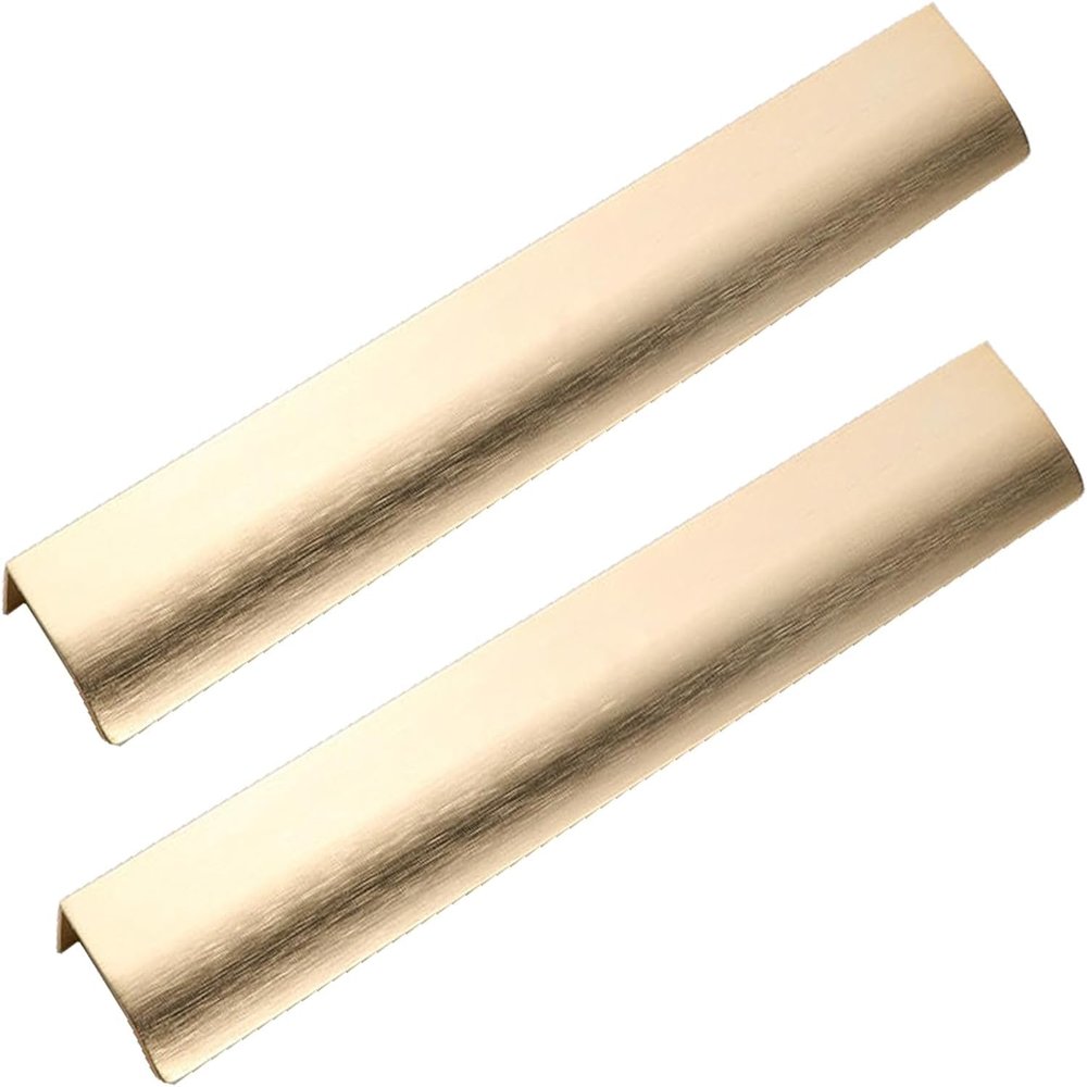 Gold Concealed Cabinet Pull, 600 mm Overall Length, 2-Pack