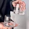 Supercap Mountain Whiskey Glasses, Old Fashioned Crystal Tumblers, Clear, 4-Pack view 3