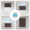 Estika Honeycomb Blackout Blind, Drilled, 40 x 120 cm, Brown view 4