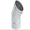 Single-Wall 30° Rigid Stainless Steel Chimney Elbow, 120 mm Diameter view 1
