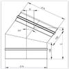 Single-Wall 30° Rigid Stainless Steel Chimney Elbow, 120 mm Diameter view 2