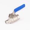 LTRAJUYNH 3/8" BSPT Female-to-Male 304 Stainless Steel 2-Piece Full-Port Ball Valve, 2.5 MPa view 2