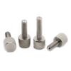 MIKFESPO M2 M2.5 M3 M4 M5 M6 304 Stainless Steel Flat Round-Head Knurled Screw, Tool-Free Adjustment (30 mm, M6, 2 pcs) view 4