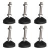 Adjustable M10 Screw-In Furniture Leveling Feet for Furniture and Machine Tools, 6-Piece Set view 1
