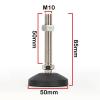 Adjustable M10 Screw-In Furniture Leveling Feet for Furniture and Machine Tools, 6-Piece Set view 2