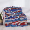 MLTRFGJ Patriotic Stars and Stripes Independence Day Lightweight Blanket view 4
