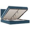 vidaXL Ottoman Bed with Mattresses & LEDs Dark Blue 180 x 200 cm Velvet view 1