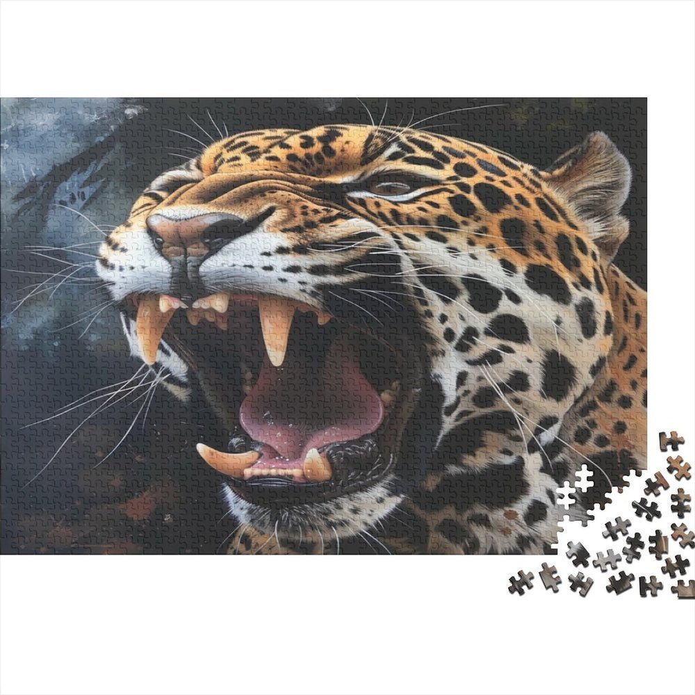 Leopard Puzzle, 1000 Pieces, 75 x 50 cm, for Adults Ages 14+