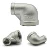 DQFOCPHHAA 1/8" 1/4" 1/2" 3/4" 1" 1-1/2" 2" Male and Female Thread Reducer Pipe, 304 Stainless Steel Pipe Fitting Connector Adapter, LIUZIIHAYIN (90° FF Elbow, 1 to 3/4 Inch, 1 Pc) view 1