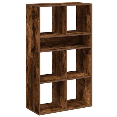 vidaXL Bookcase Smoked Oak 66 x 31 x 112 cm Engineered Wood