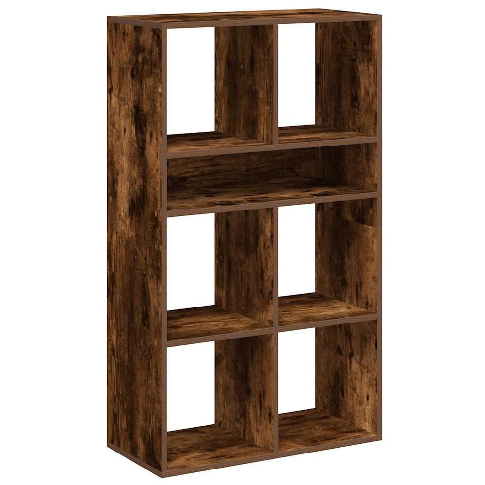 vidaXL Bookcase Smoked Oak 66 x 31 x 112 cm Engineered Wood