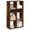 vidaXL Bookcase Smoked Oak 66 x 31 x 112 cm Engineered Wood view 2