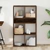 vidaXL Bookcase Smoked Oak 66 x 31 x 112 cm Engineered Wood view 3