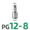 SUNBOOOYIN PG12-8 PU Pneumatic Quick Connector, 304 Stainless Steel view 2