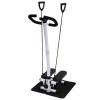 Black Fitness Stepper with Handlebar, 150 kg Capacity view 1