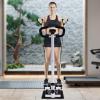 Black Fitness Stepper with Handlebar, 150 kg Capacity view 3