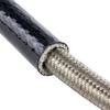 Cable Protector Sleeve, 1 Meter, 40 mm Diameter, Black, High-Temperature Resistant, Flame-Retardant, Silicone-Coated Fiberglass view 4