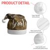 AMINNU Inspirational Quote Santa Hats for Adults, Unisex Plush Christmas Party Hats view 4