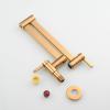 Wall-Mounted Folding Pot Filler Faucet, Single Cold Water, Titanium view 3