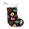OKFSTY Donut Christmas Stocking, Hanging Holiday Decoration, 1 Pc view 1