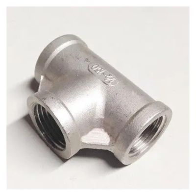 1" Equal Female Tee, 3-Way, 304 Stainless Steel Pipe Fitting Connector