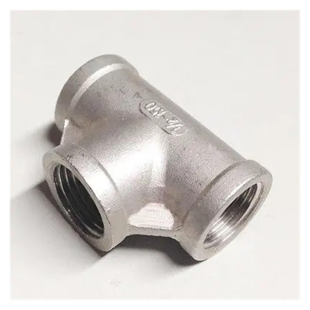 1" Equal Female Tee, 3-Way, 304 Stainless Steel Pipe Fitting Connector