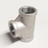 1" Equal Female Tee, 3-Way, 304 Stainless Steel Pipe Fitting Connector view 2