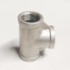 1" Equal Female Tee, 3-Way, 304 Stainless Steel Pipe Fitting Connector view 3