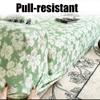 Printed Stretch Sofa Cover, 3-Seater, Blue, 190–230 cm view 4