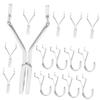 JEWEDECO Iron Metal Pegboard Hooks for Tools and Garage view 1
