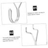 JEWEDECO Iron Metal Pegboard Hooks for Tools and Garage view 4