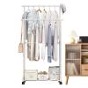 Double Garment Rack with Wheels view 1