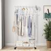 Double Garment Rack with Wheels view 3