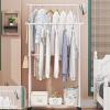 Double Garment Rack with Wheels view 4