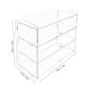 Acrylic Display Case for Bakeries, 3 Tiers view 2