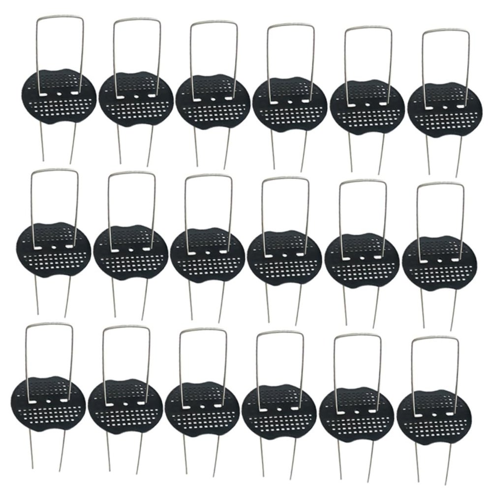 Parliky 50-Pack Galvanized U-Shaped Garden Ground Anchors