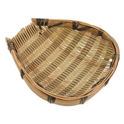 KOMBIUDA Handwoven Small Bamboo Wall Basket for Decor and Storage