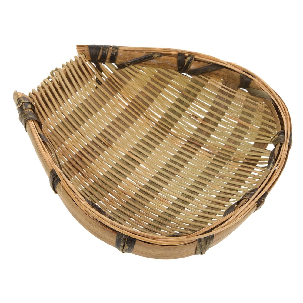 KOMBIUDA Handwoven Small Bamboo Wall Basket for Decor and Storage