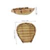 KOMBIUDA Handwoven Small Bamboo Wall Basket for Decor and Storage view 2