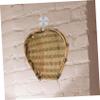 KOMBIUDA Handwoven Small Bamboo Wall Basket for Decor and Storage view 3