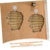 KOMBIUDA Handwoven Small Bamboo Wall Basket for Decor and Storage view 4