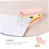 Desk Tape Dispensers with Staple Removers, 2 Pack, Pink view 4