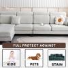 Stretch Sofa Seat Cushion/Backrest Cover, 1-Seater, Gray 2 (65–95 × 65–95 cm) view 2