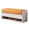 Entryway Shoe Storage Bench with Drawers, Orange view 1