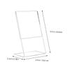 JEWEDECO Transparent Acrylic Presentation Stands, 3-Piece Set, L-Shaped Tabletop Stands for Flyers and Papers view 2