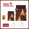 Christmas Gift Bags with Handles, Fire-Print Pattern view 4