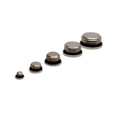 CZAOINCU 10-Piece Copper Pneumatic End Cap with Internal Hex and Sealing Ring, 1/2"