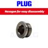 CZAOINCU 10-Piece Copper Pneumatic End Cap with Internal Hex and Sealing Ring, 1/2" view 4