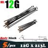 AOCRXL 12G Bicycle Spokes, 304 Stainless Steel, 213 mm, Black, 5-Pack view 2